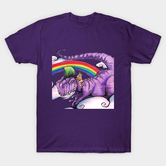 Dinosaur Rider T-Shirt by Prairie Rose Studios